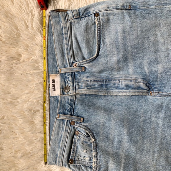 Agolde Riley High Rise Button Fly Jeans Size 27 - Picture 13 of 14